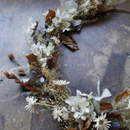 07/06 - Création d’une couronne en fleurs séchées