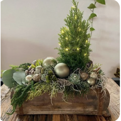 17/12 - Création d'un centre de table de Noël