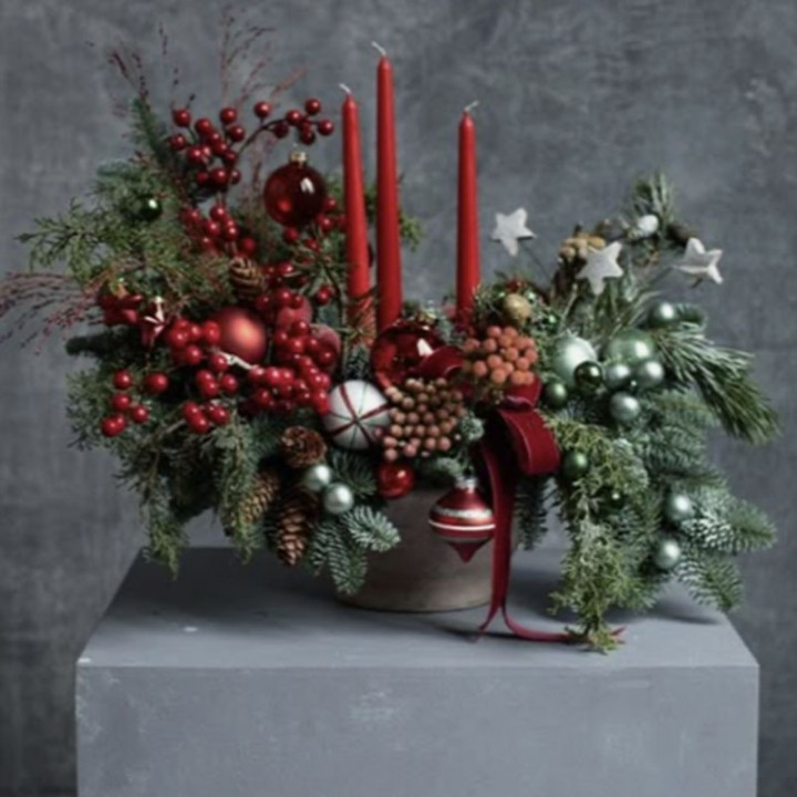 20/12 - Création d'un centre de table pour les fêtes