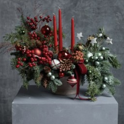 20/12 - Création d'un centre de table pour les fêtes