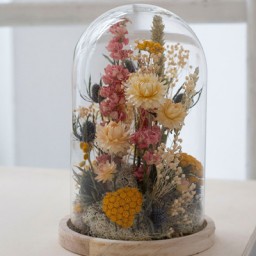 06/06 - Création d’une cloche en fleurs séchées