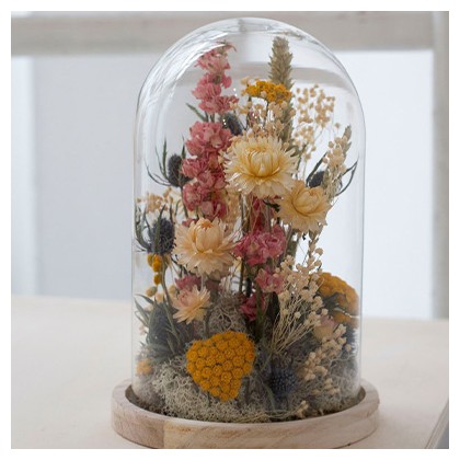 06/06 - Création d’une cloche en fleurs séchées