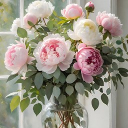 09/05 - Création d’un bouquet de pivoines